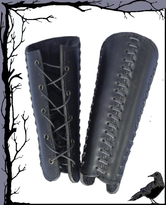 Rieles de cuero Larp medievales - ajustados - Squire Epic Armoury - Imagen 2 de 3