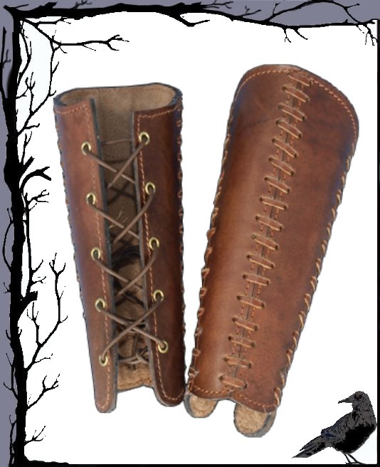 Rieles de cuero Larp medievales - ajustados - Squire Epic Armoury - Imagen 3 de 3