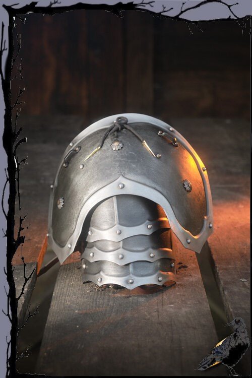 Hombros de armadura de acero Larp medieval - Marodeur Epic Armoury - Imagen 2 de 2