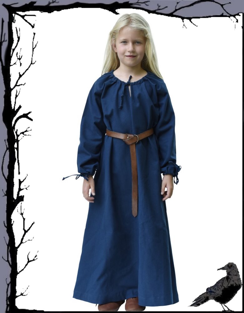 Mittelalter Kinder Kleid - Wikingerkleid - Unterkleid - Ana - - Bild 4 von 5