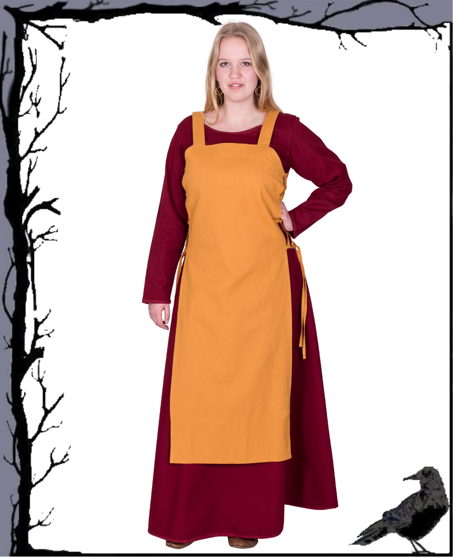 Vestido de tirantes vikingo medieval - Tinna - - Imagen 5 de 5