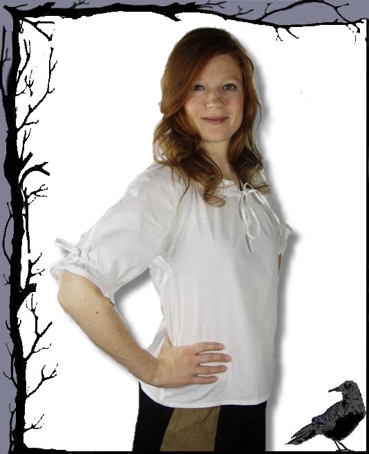 Blusa de mercado medieval - Janina @ oferta especial Leonardo Carbone pieza única - Imagen 4 de 5