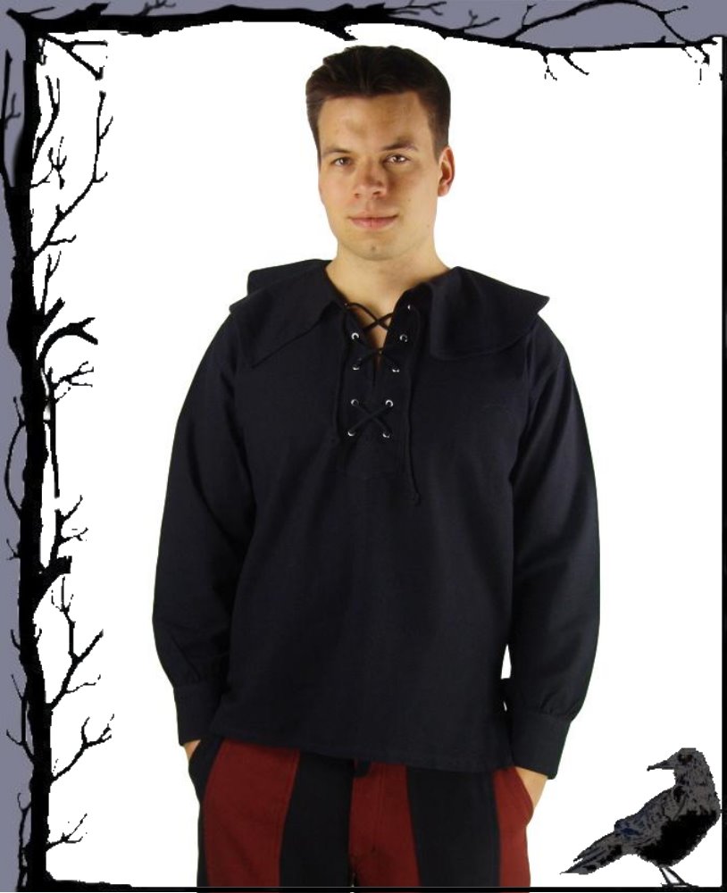 Mittelalter Rund Kragen Hemd - Asmus Leonardo Carbone - Bild 2 von 3