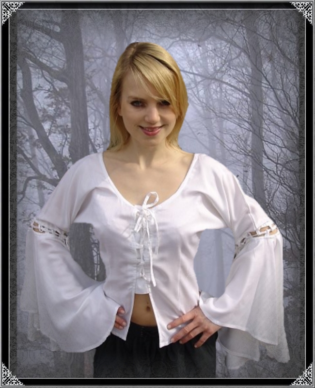 Vampire gothic blouse Carmen Leonardo Carbone
