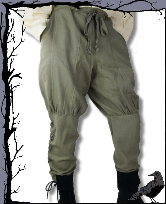 Pantalón vikingo medieval Larp con cordones para piernas - Torgal Leonardo Carbone - Imagen 6 de 6