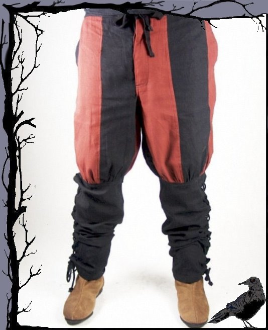 Pantalón vikingo medieval Larp con cordones para piernas - Torgal Leonardo Carbone - Imagen 3 de 6