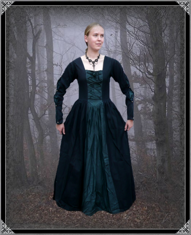 Nowy romantyczny - Długa gotycka sukienka Medusa Leonardo Carbone Sprzedaż wysyłkowa tanio