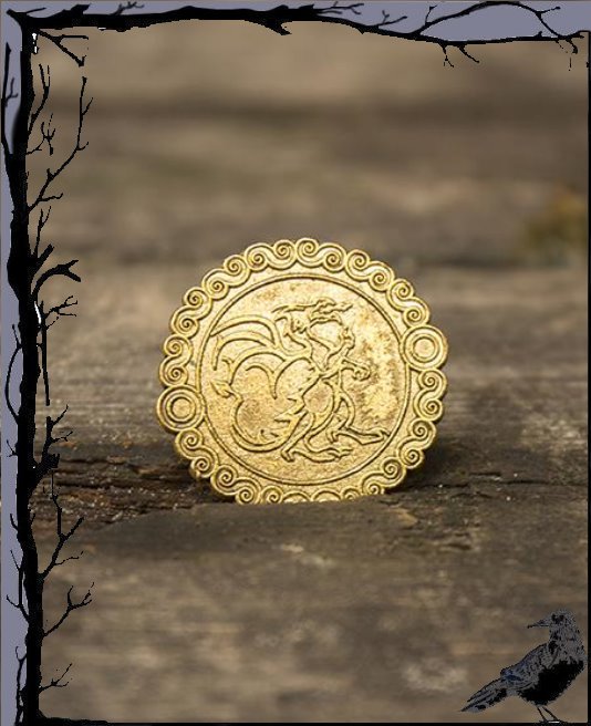 30 Stück FantasyCoins Larp Münzset Element Feuer 