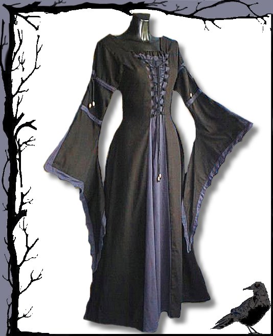 Vampiro - Vestido gótico largo Kelsi Inter moden - Imagen 2 de 5