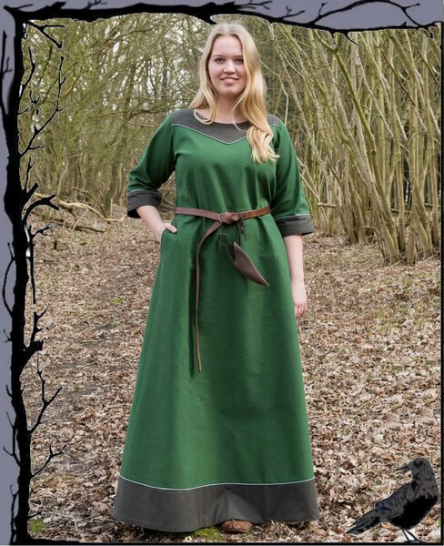 Wikinger Kleid Verandi aus Baumwolle Hanf HEMAD Gewandung LARP 