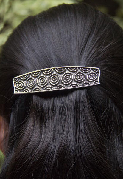 Mittelalter Larp Haarspange englischer Zinn Gänseblümchen 